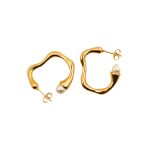 Pearl Ripple Earring - Imagen 2