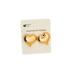 Aros Corazón Dorado