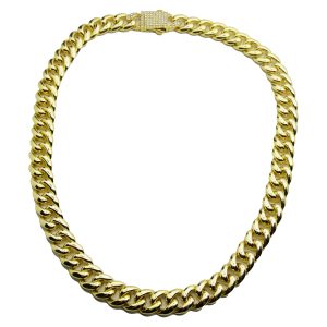 Collar Acero dorada