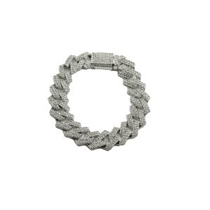 Pulsera Cubana plata
