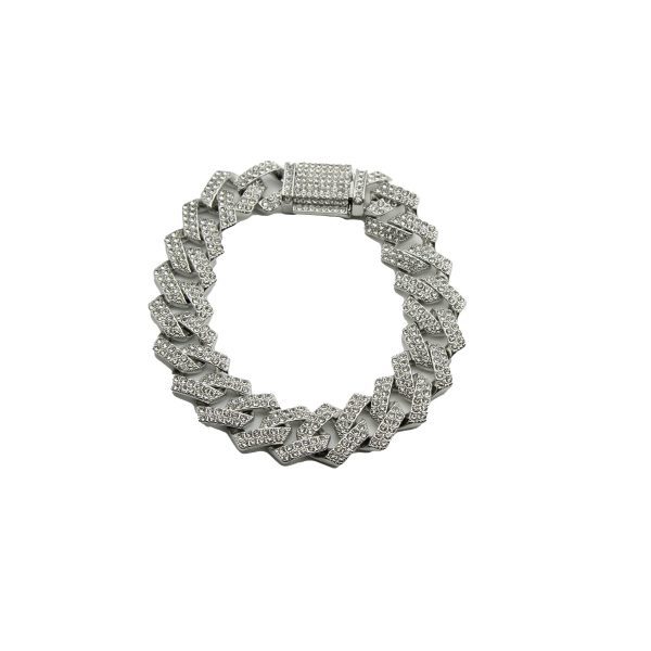 Pulsera Cubana plata
